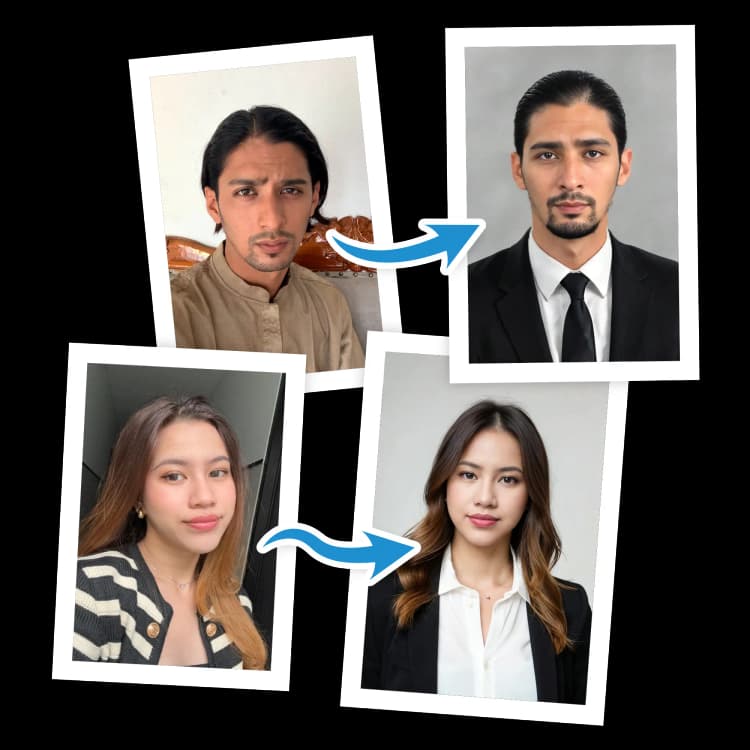 Transformasi foto AI berbagai gaya