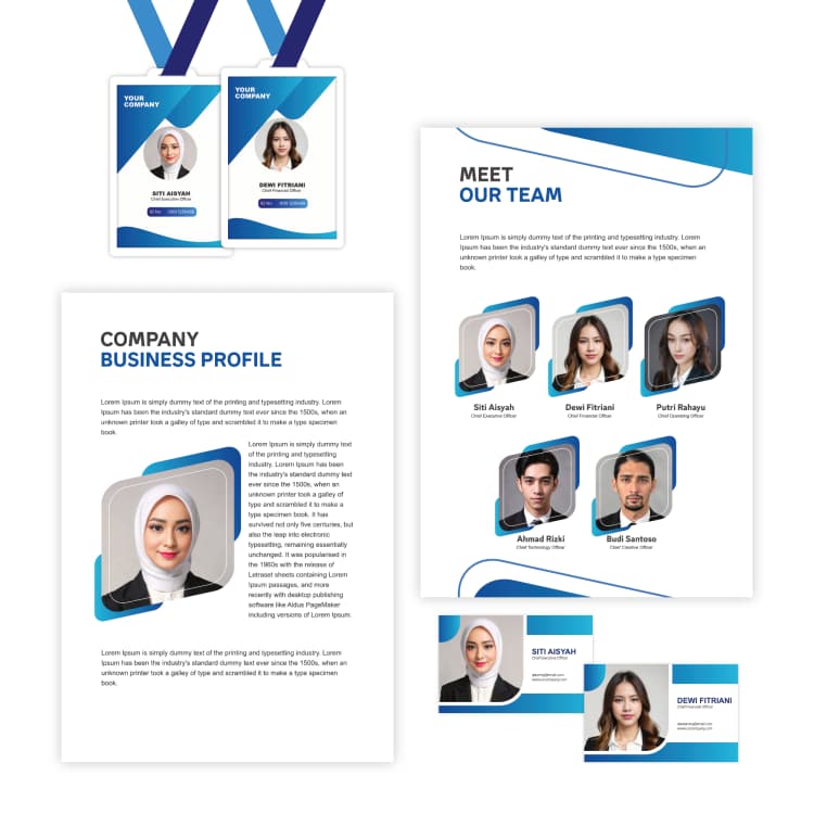 Branding di setiap lini dengan headshot